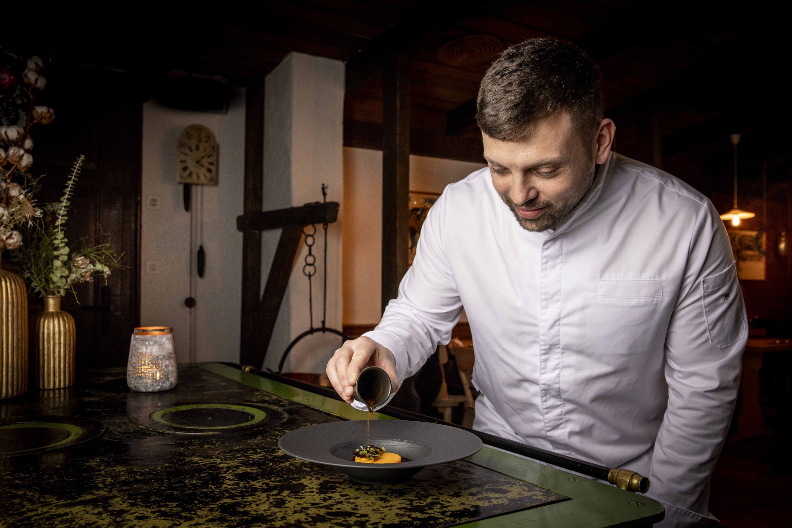 Sternekoch Dávid Rózsa aus dem Restaurant 1910